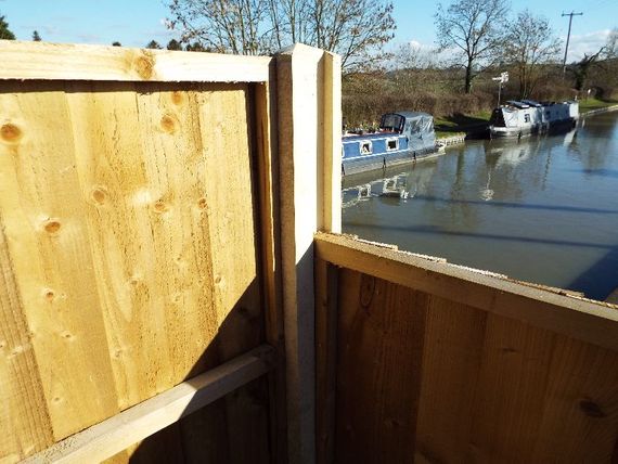 fence posts and gravel boards